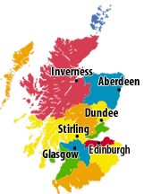 Tourist Board Scottish Map